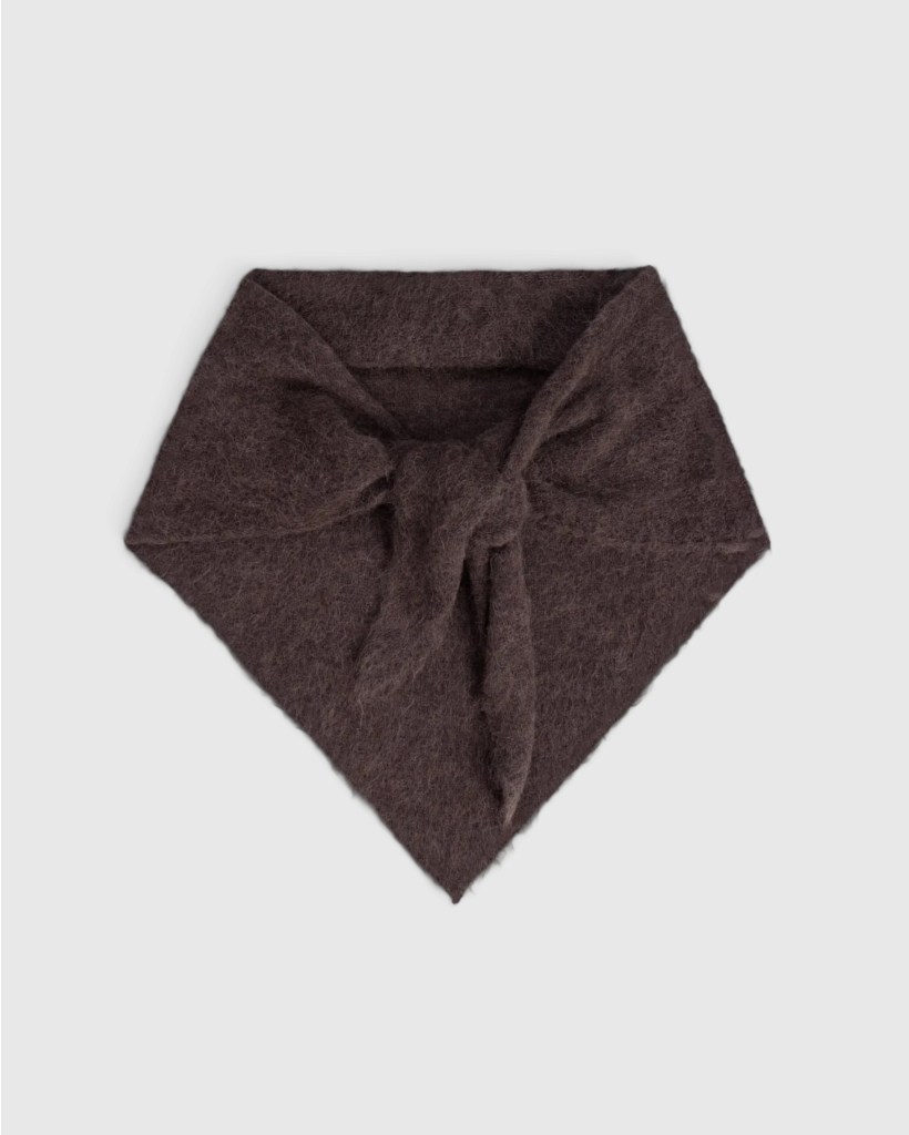 Renoird Driehoekige Sjaal Choco Brown
