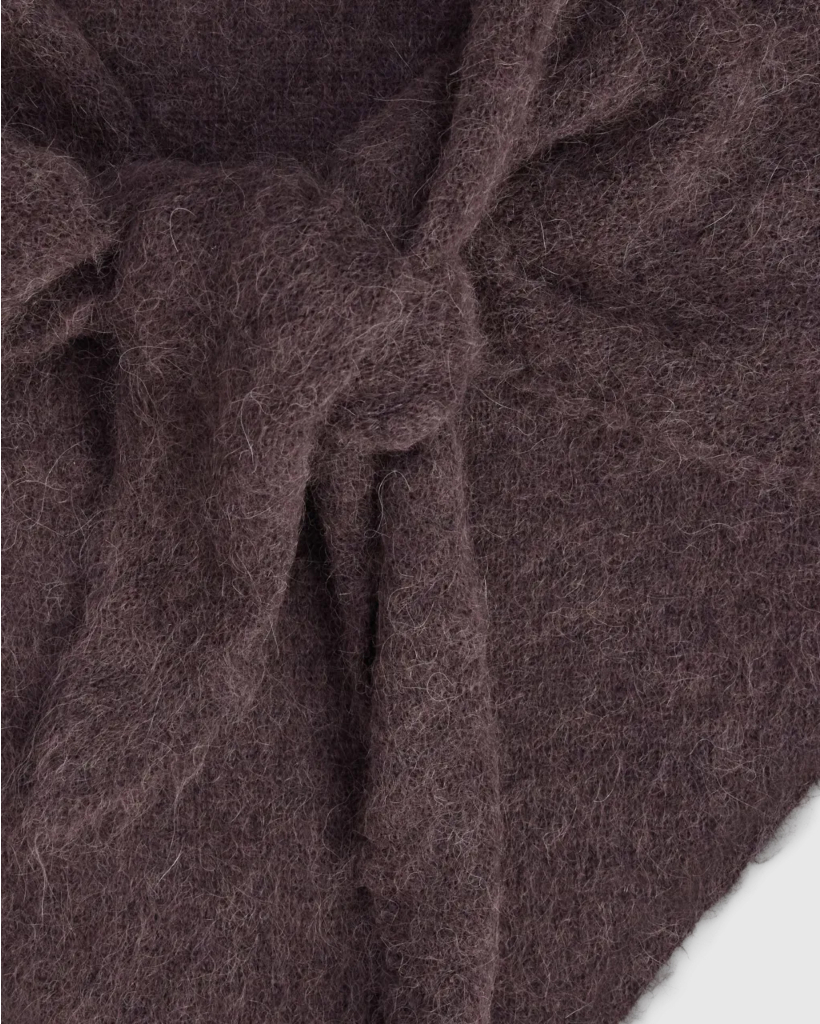 Renoird Driehoekige Sjaal Choco Brown