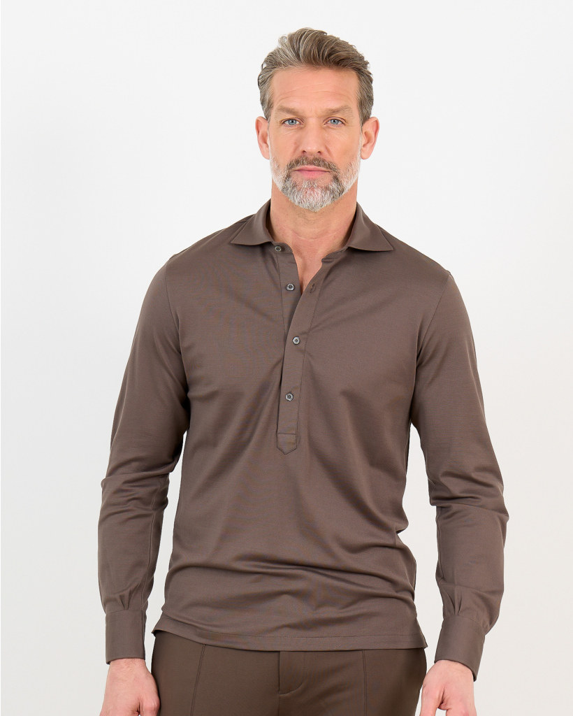 Lucille Pique Ultra Polo Shirt Taupe