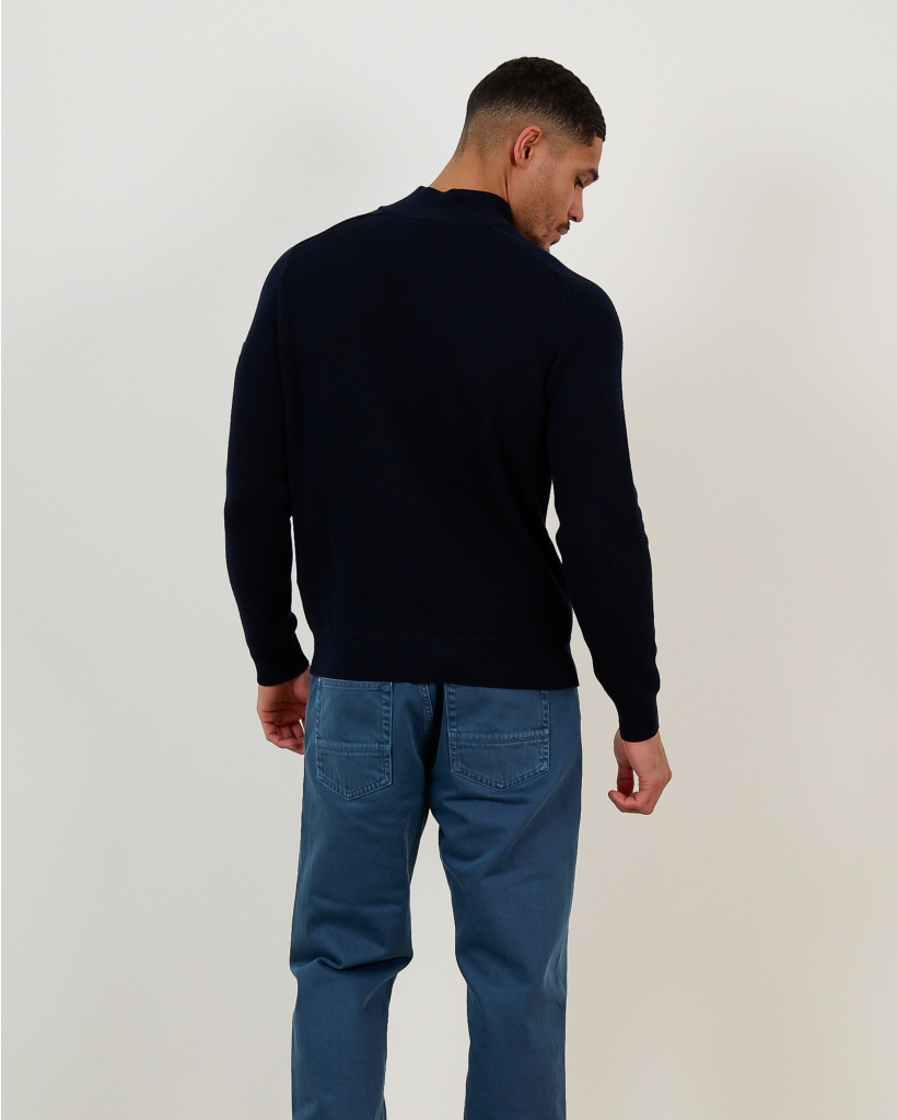 5100124 Pullover Col Navy Blue