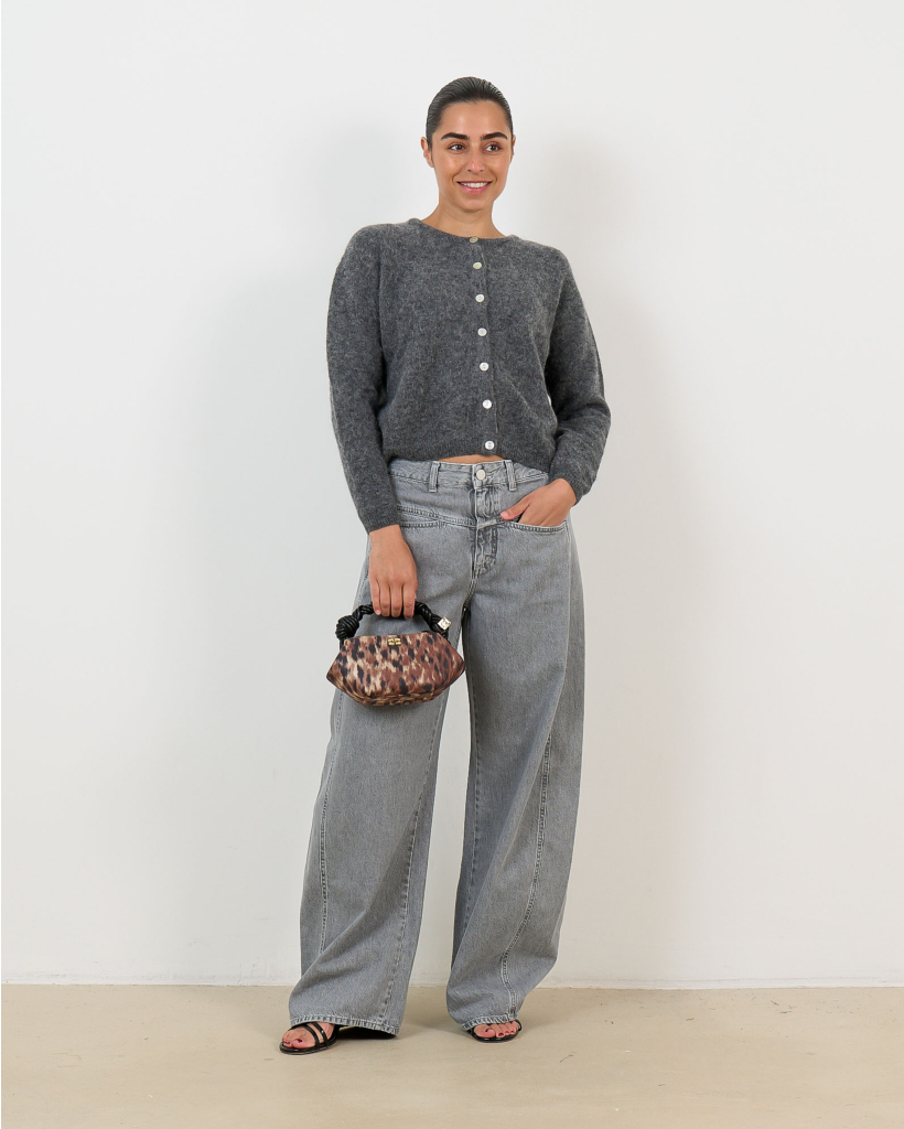 Vitow Alpacamix Vest Staal Gevlekt