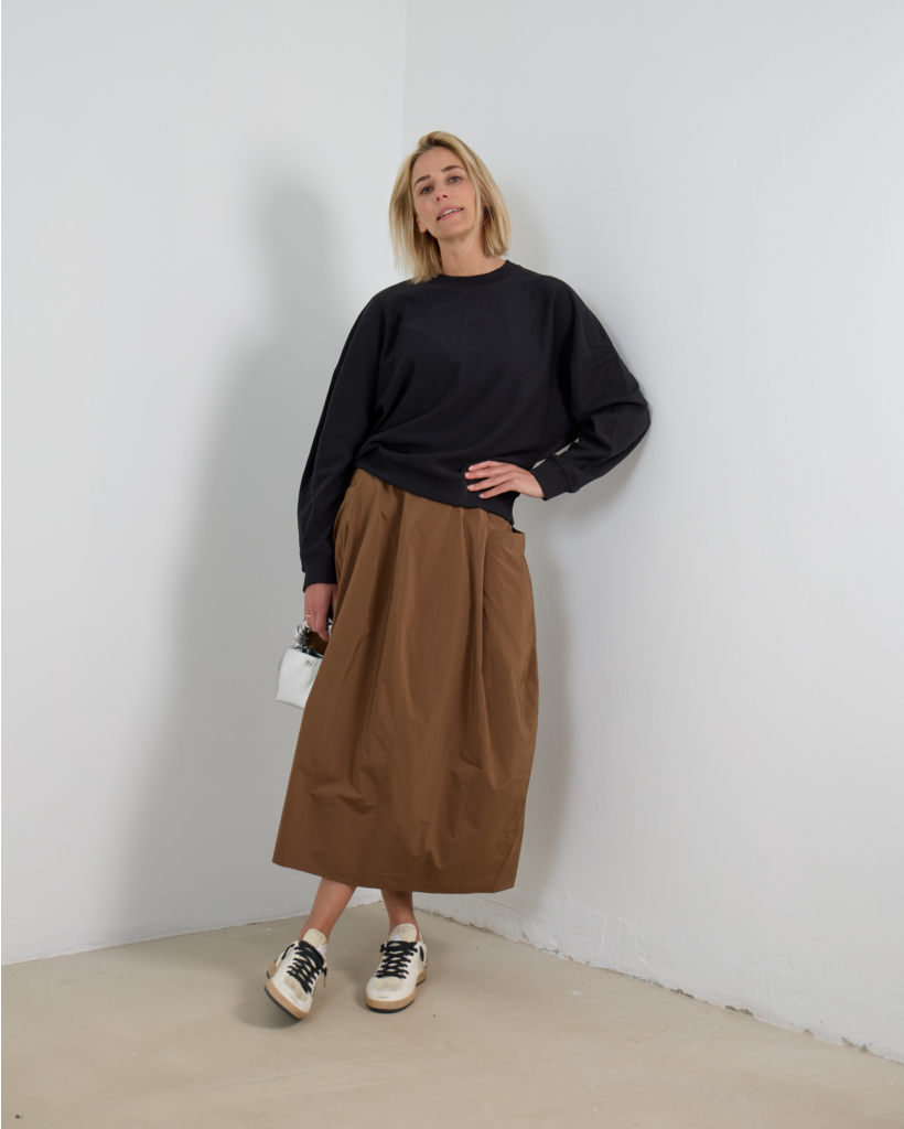 Light Weight Crewneck Sweatshirt Zwart