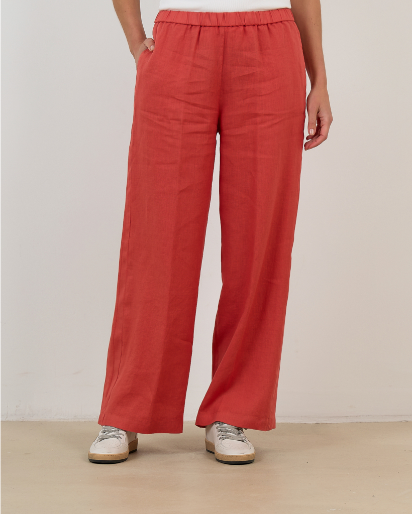 Pantalon Regular Fit Koraal