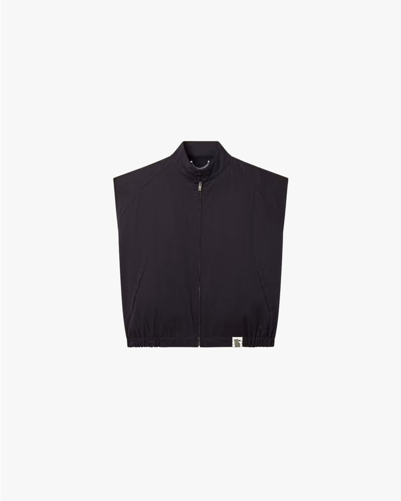 Bodywarmer met Rits en Kraag Navy