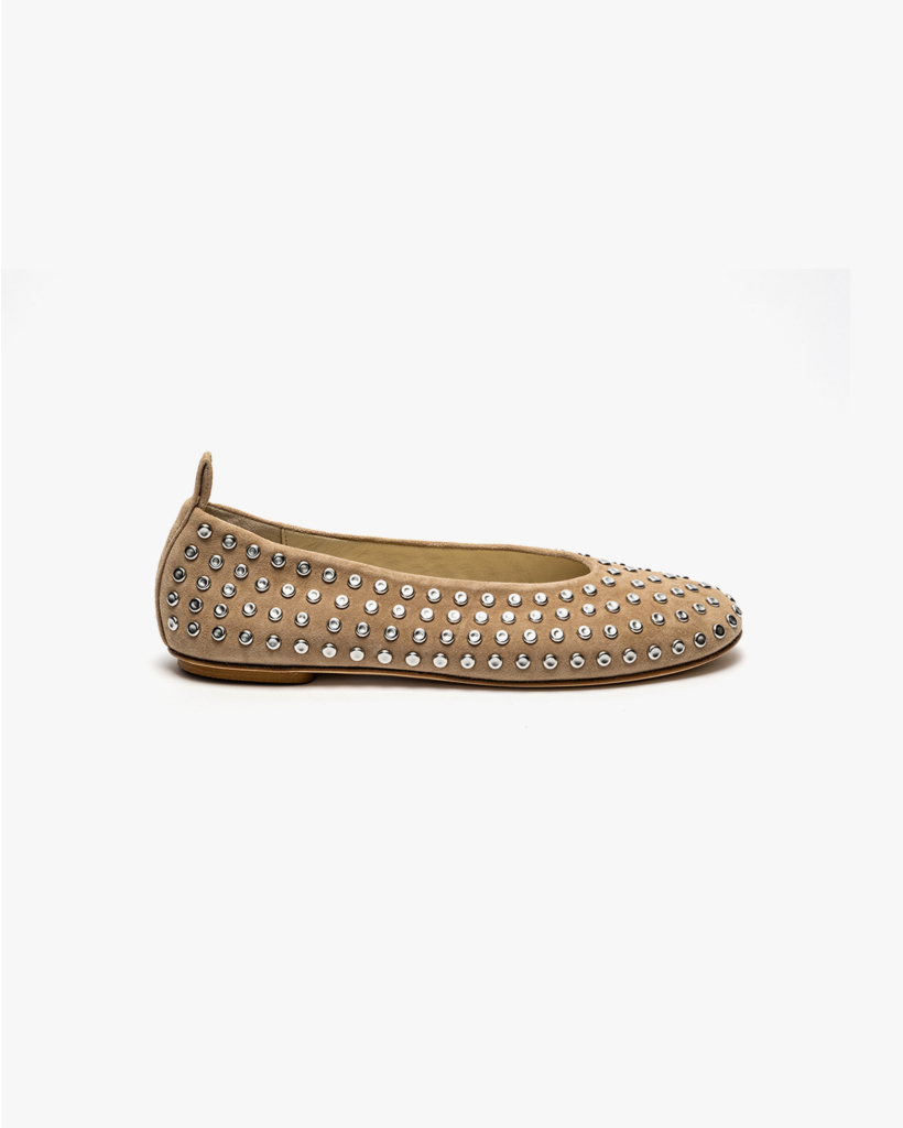 Selena Suède Ballerina's met Studs