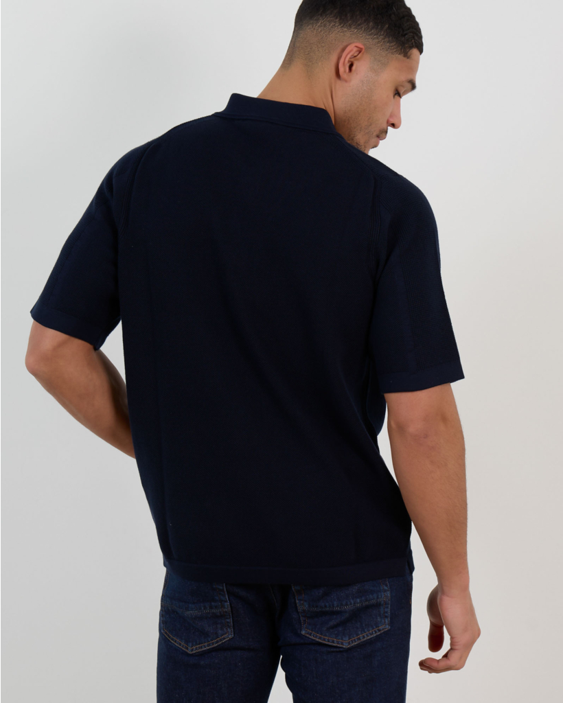 5100030 Polo Korte Mouw Navy Blue