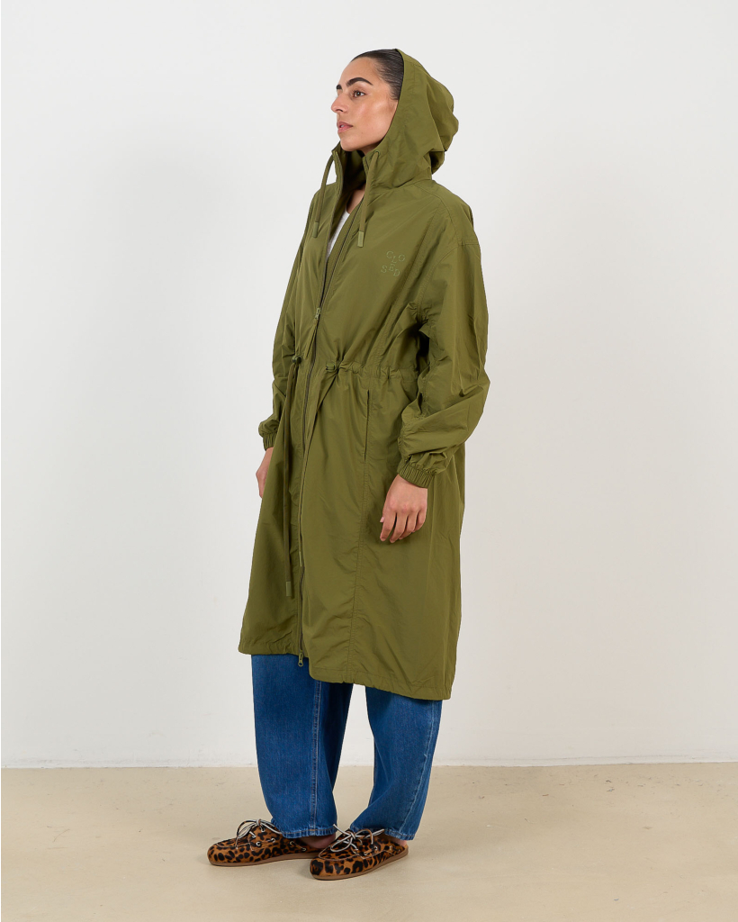Windbreaker Lange Jas Groen