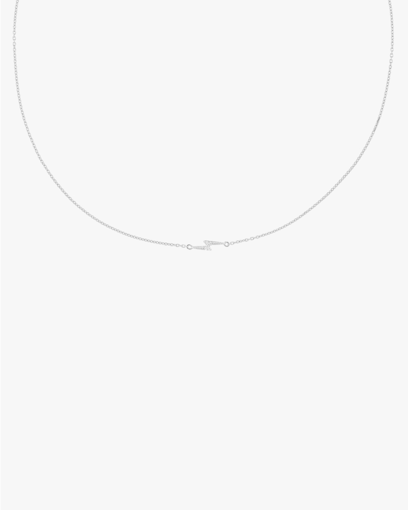 Electric Love Necklace Silver