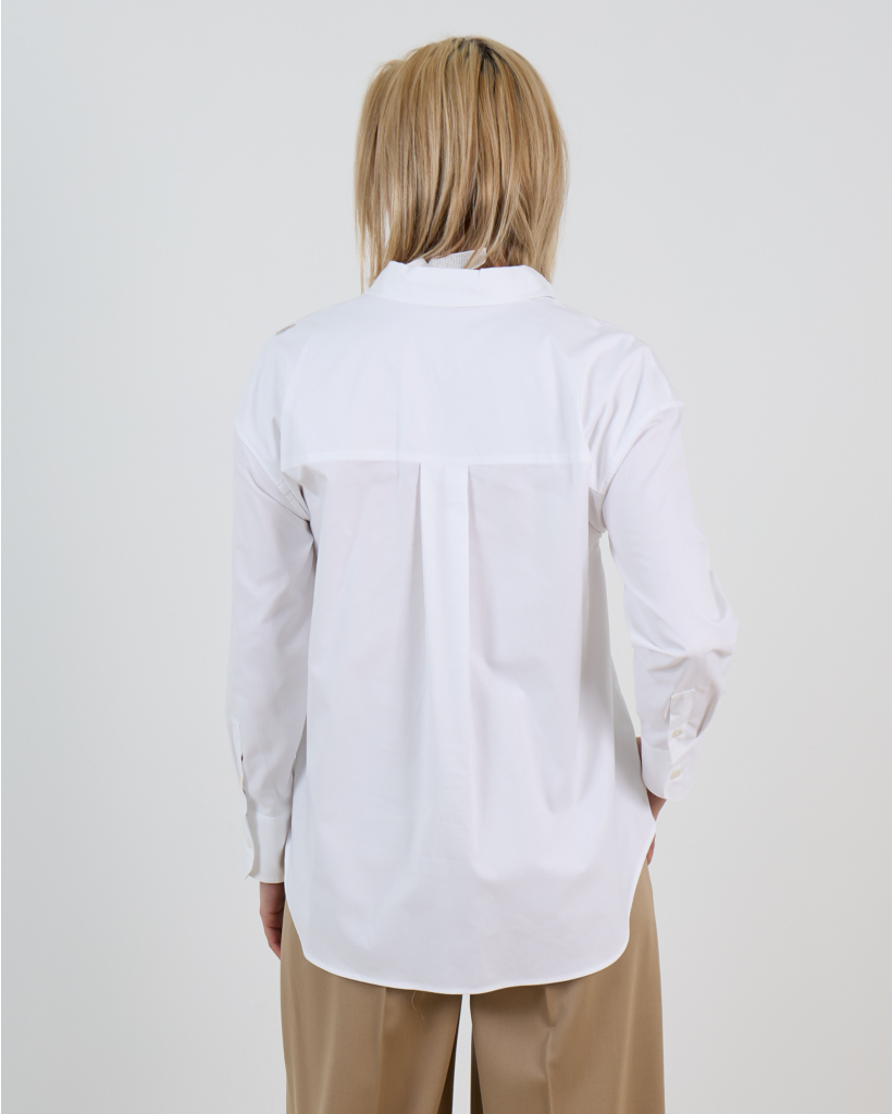 Katoenen Oxford Shirt Wit