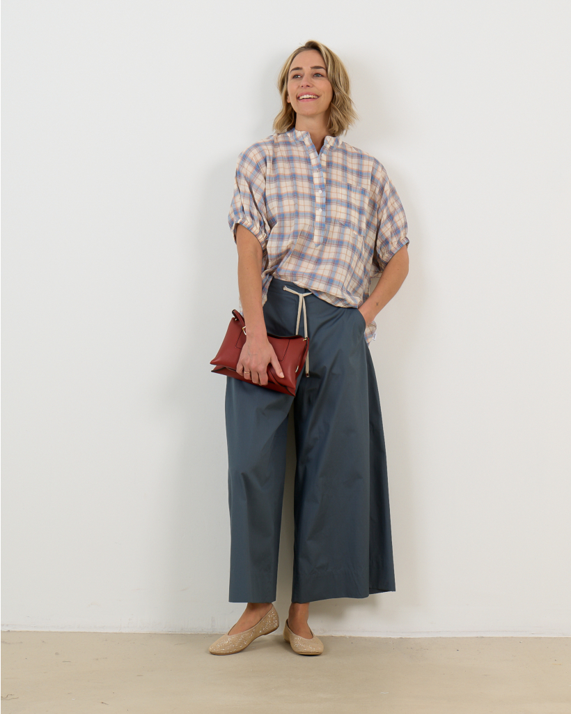 Blouse Lange Mouw Blauw