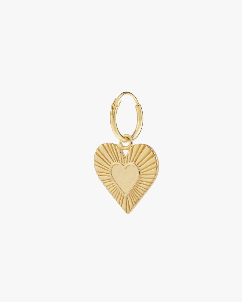 Single Rhapsody Love Ring Earring Gold Plated