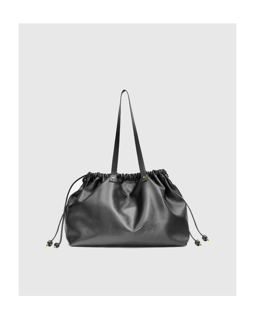 Silven e/w Leren Tote Zwart