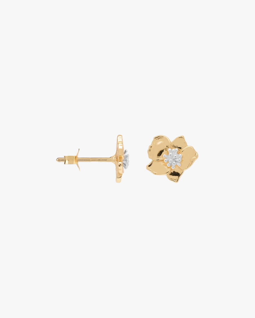 Single Fiorita Oorbel Gold Plated