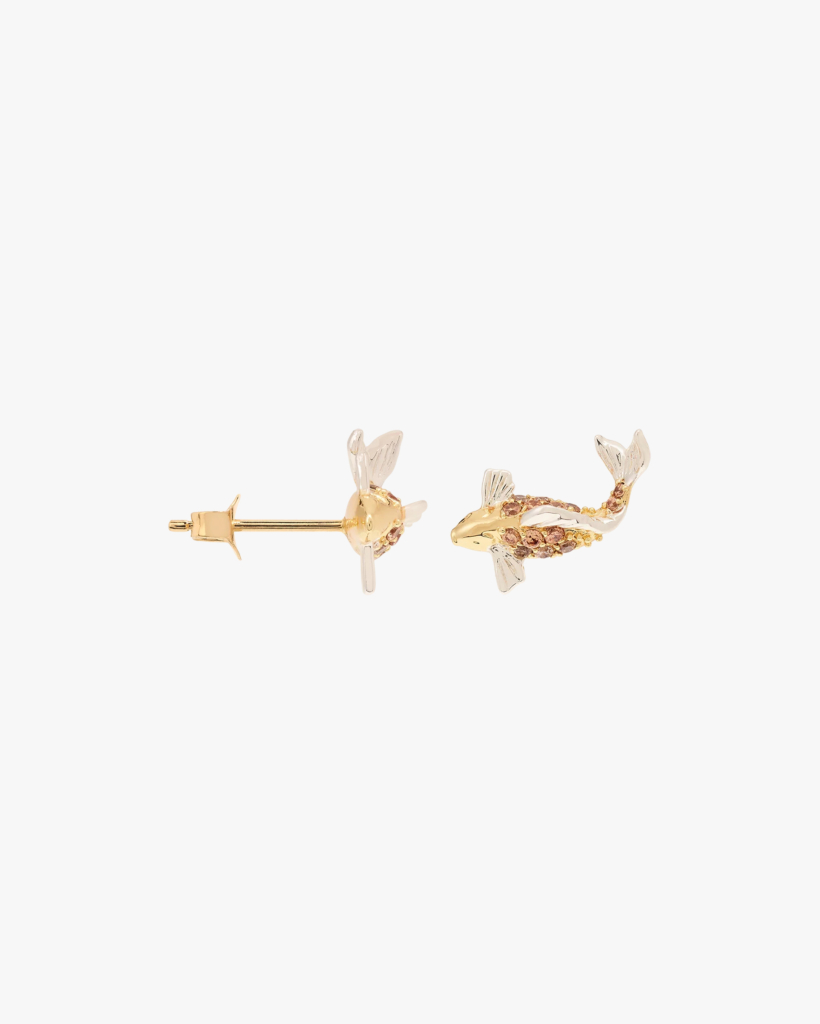 Single Pescare Oorbel Gold Plated