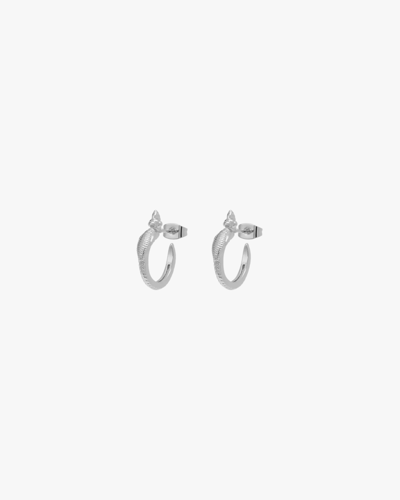 Isola Bird Hoop Oorbellen Zilver