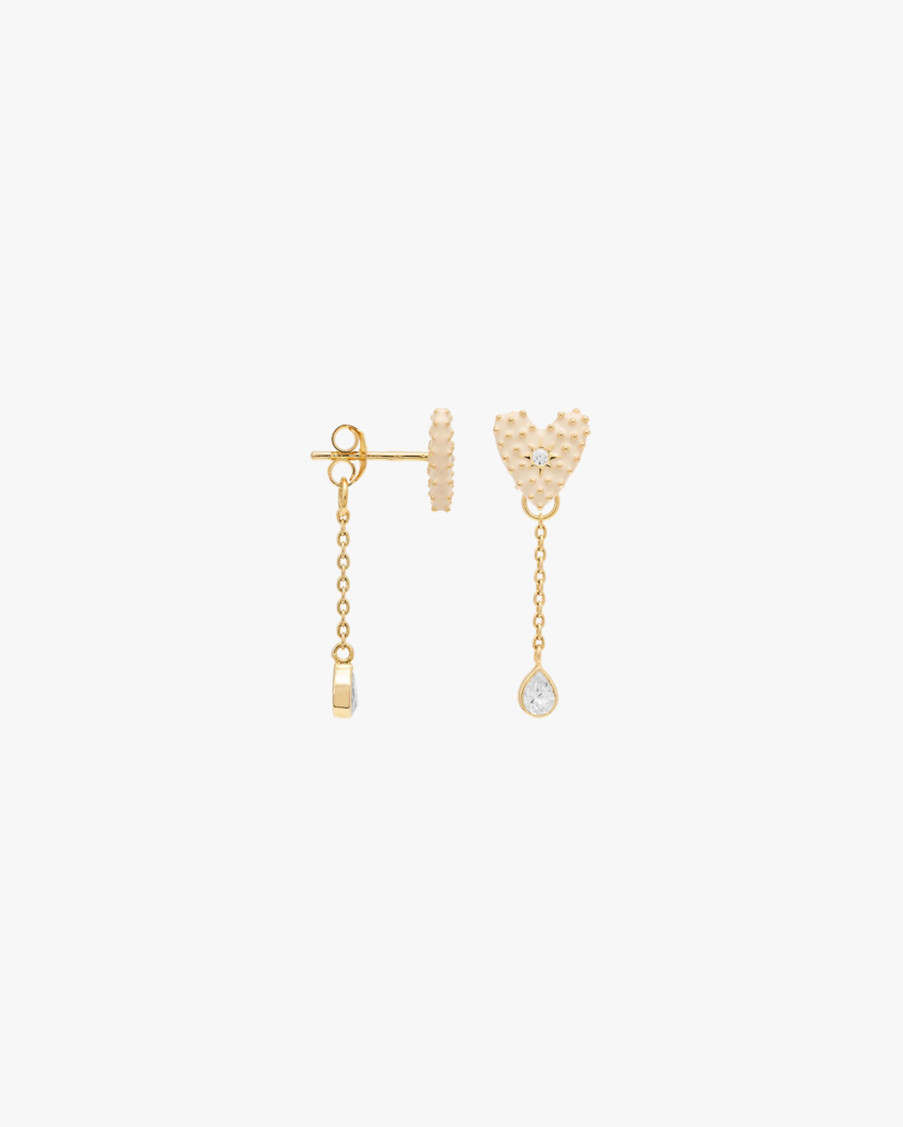 Single Dolce Chain Oorbel Gold Plated