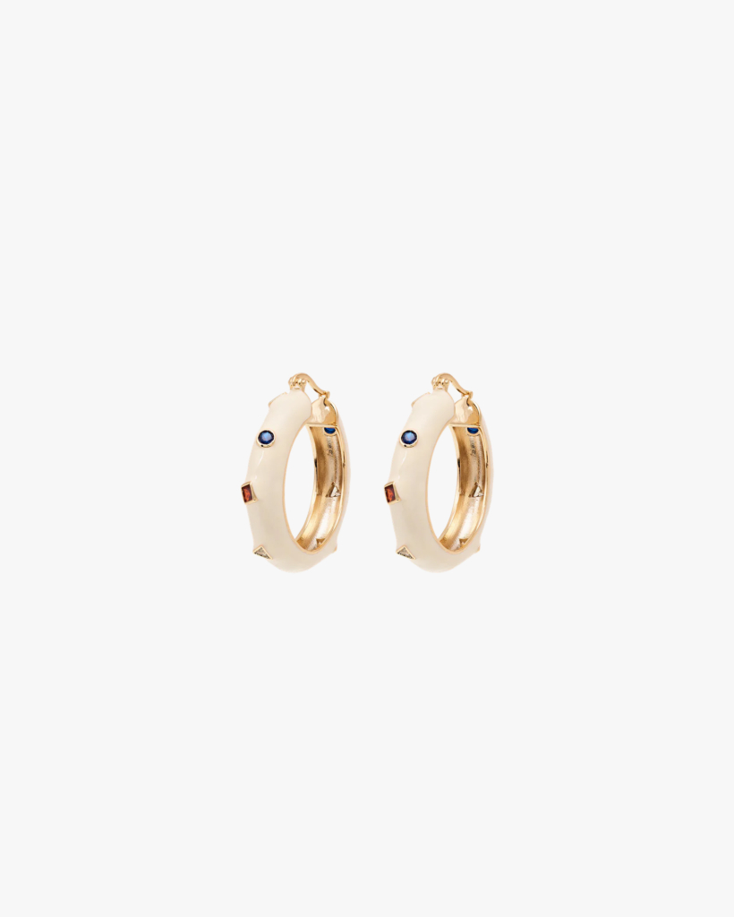 Tutti Frutti Hoop Oorbellen Gold Plated