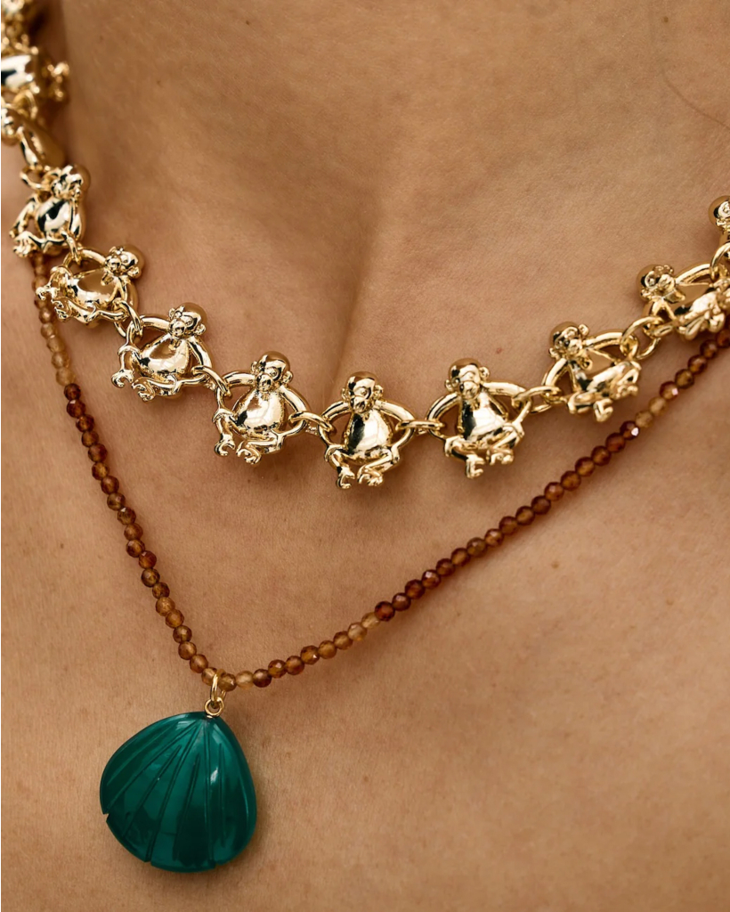 Monkey Loop Choker Gold Plated