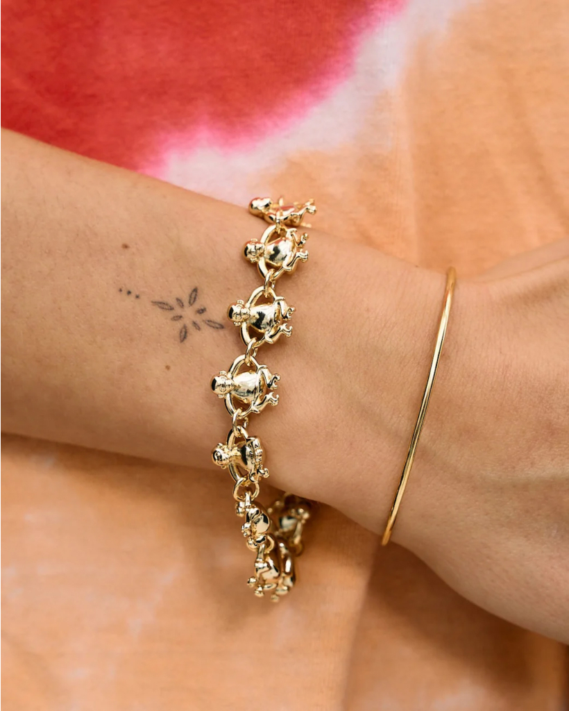 Monkey Loop Armband Gold Plated