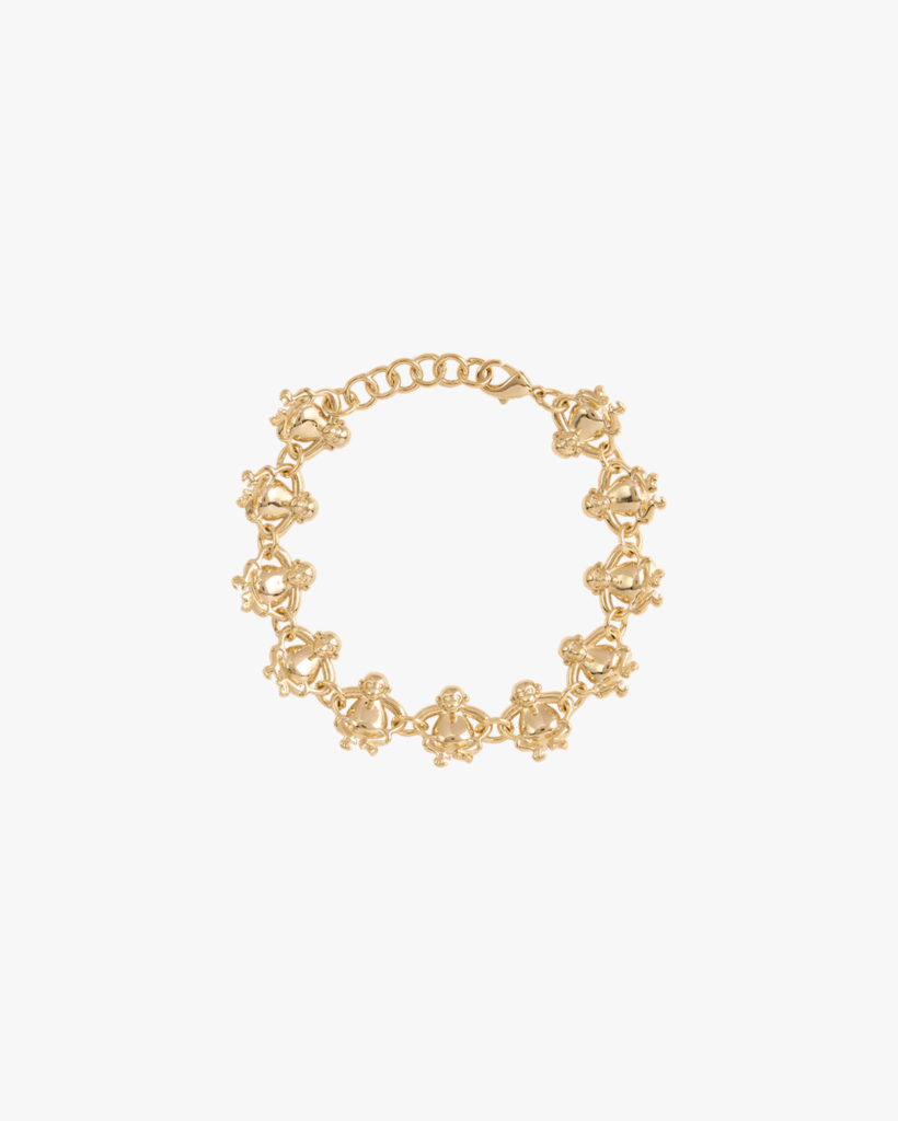 Monkey Loop Armband Gold Plated