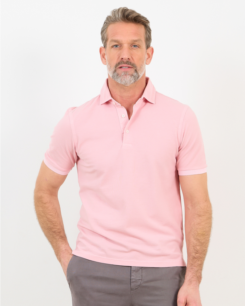 Pique Polo Shirt Roze