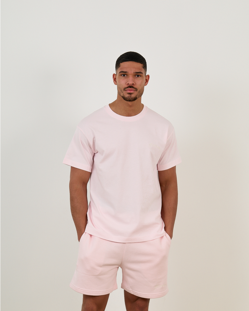 Signature T-shirt Roze