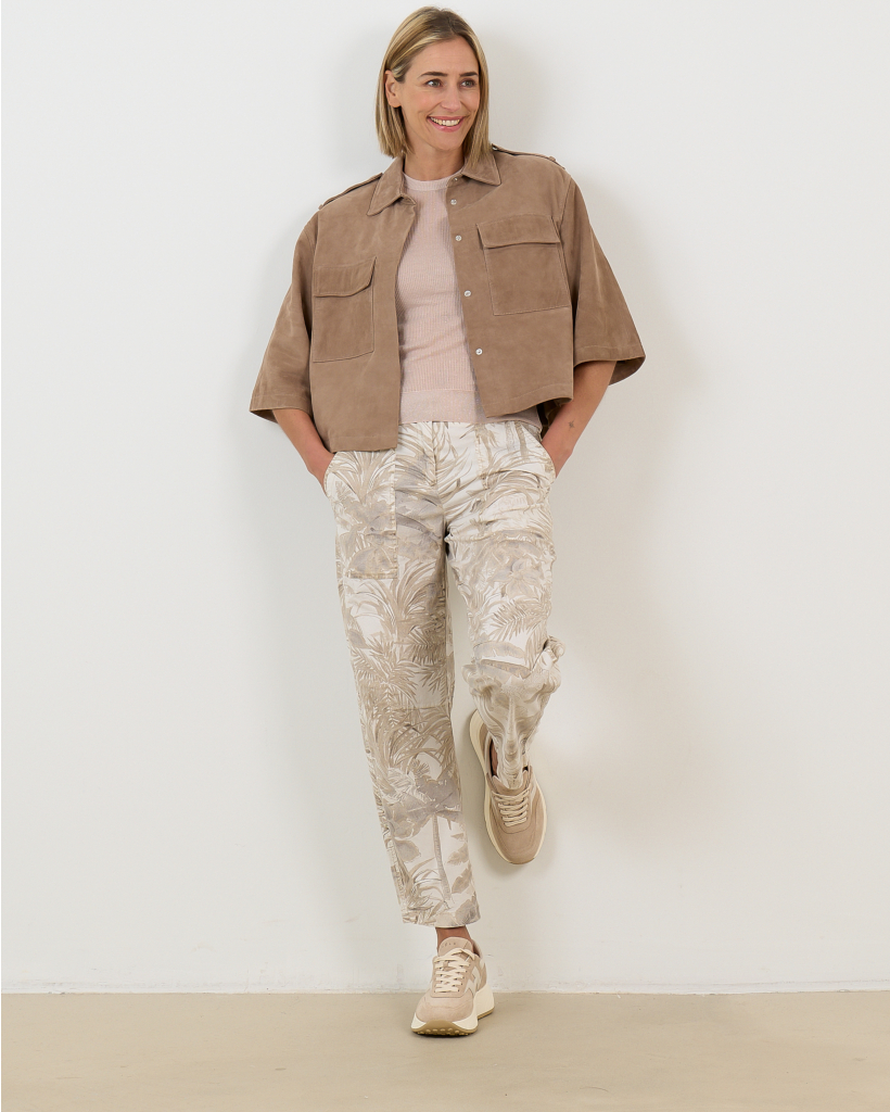 Ocean Pantalon Palm Leaves