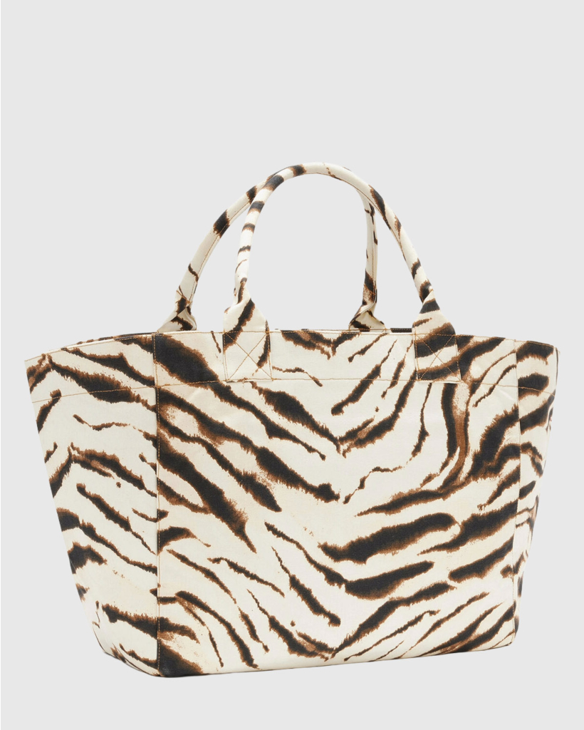 Zebra Grote Tote met Logo Egret