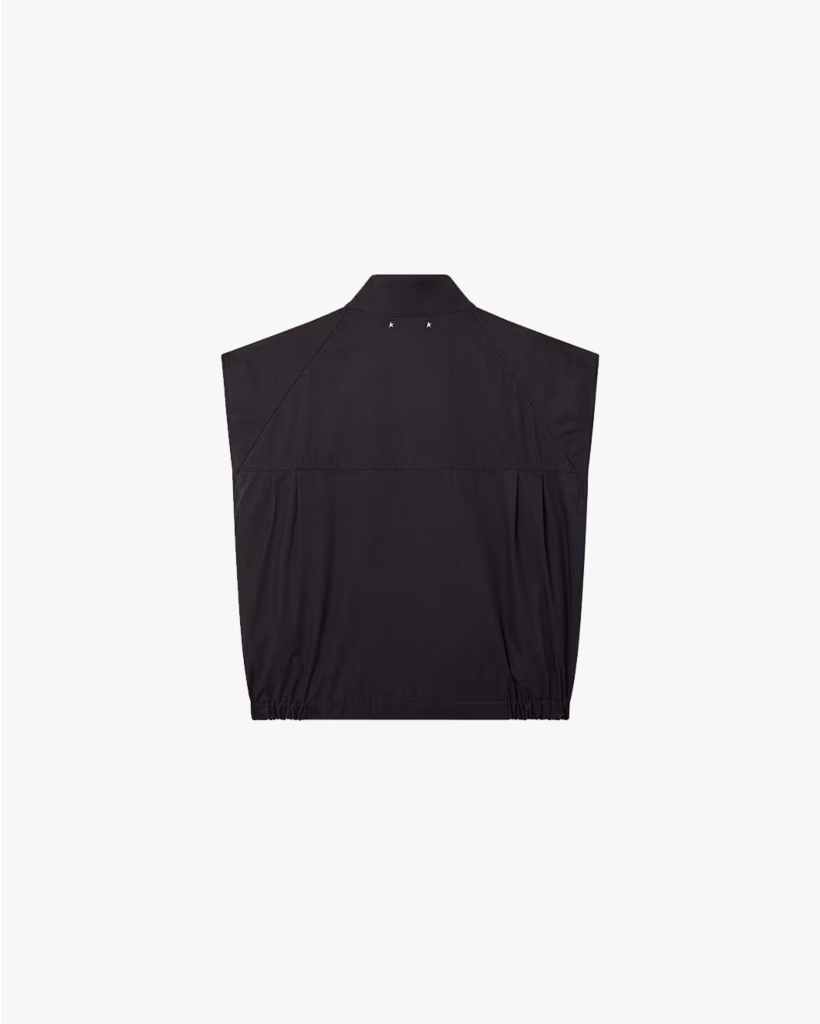 Bodywarmer met Rits en Kraag Navy