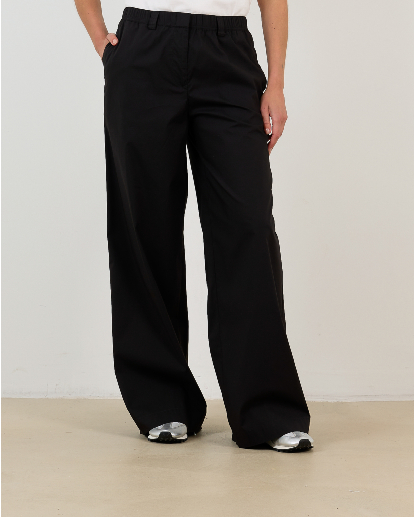 Pantalon Regular Fit Zwart