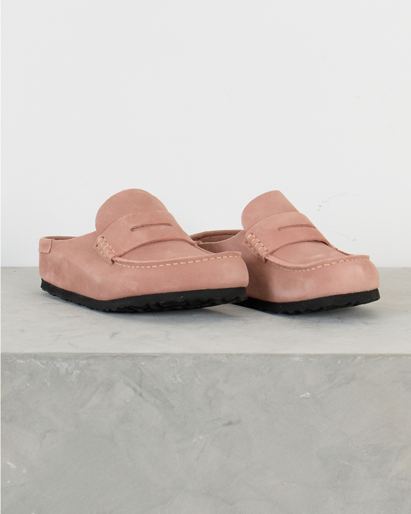Naples Wrapped Suède Clogs Pink Clay