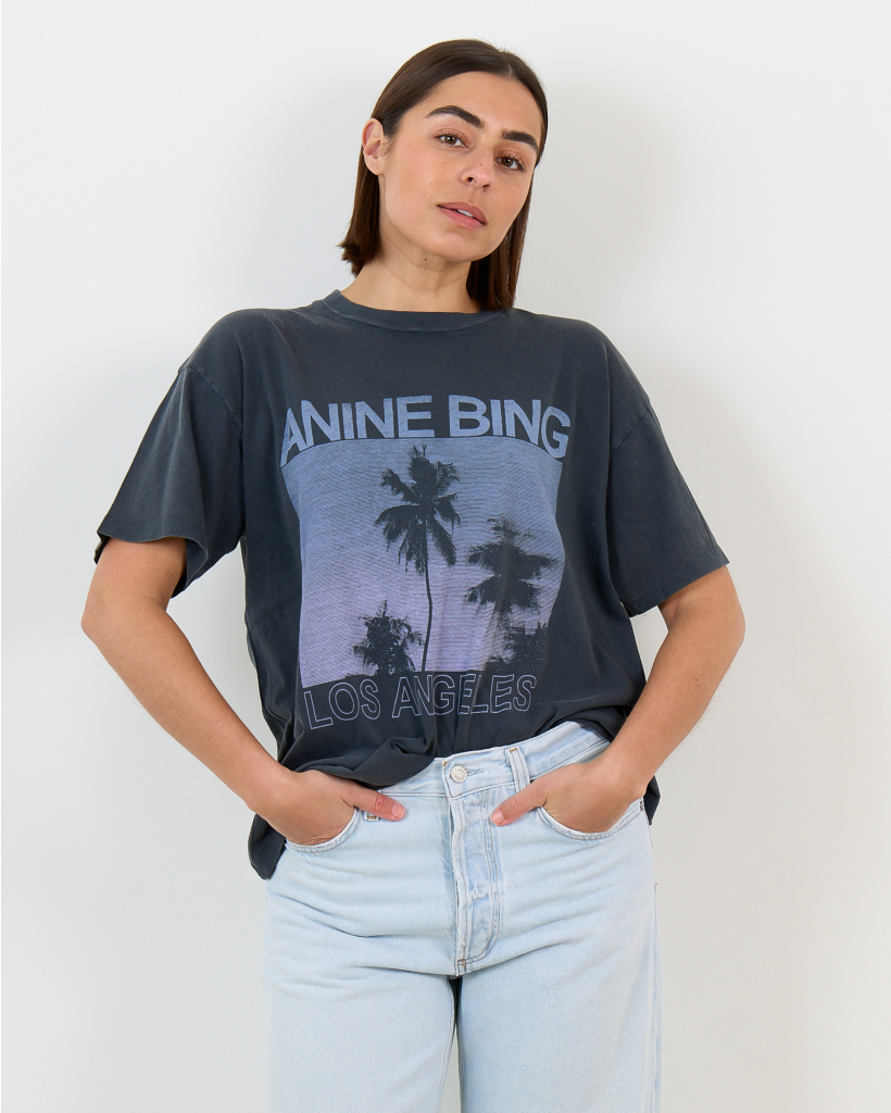 Cade T-Shirt Palms Grijs 