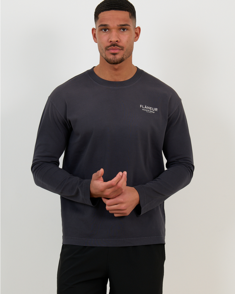 T-shirt Lange Mouw Sound & Design Zwart