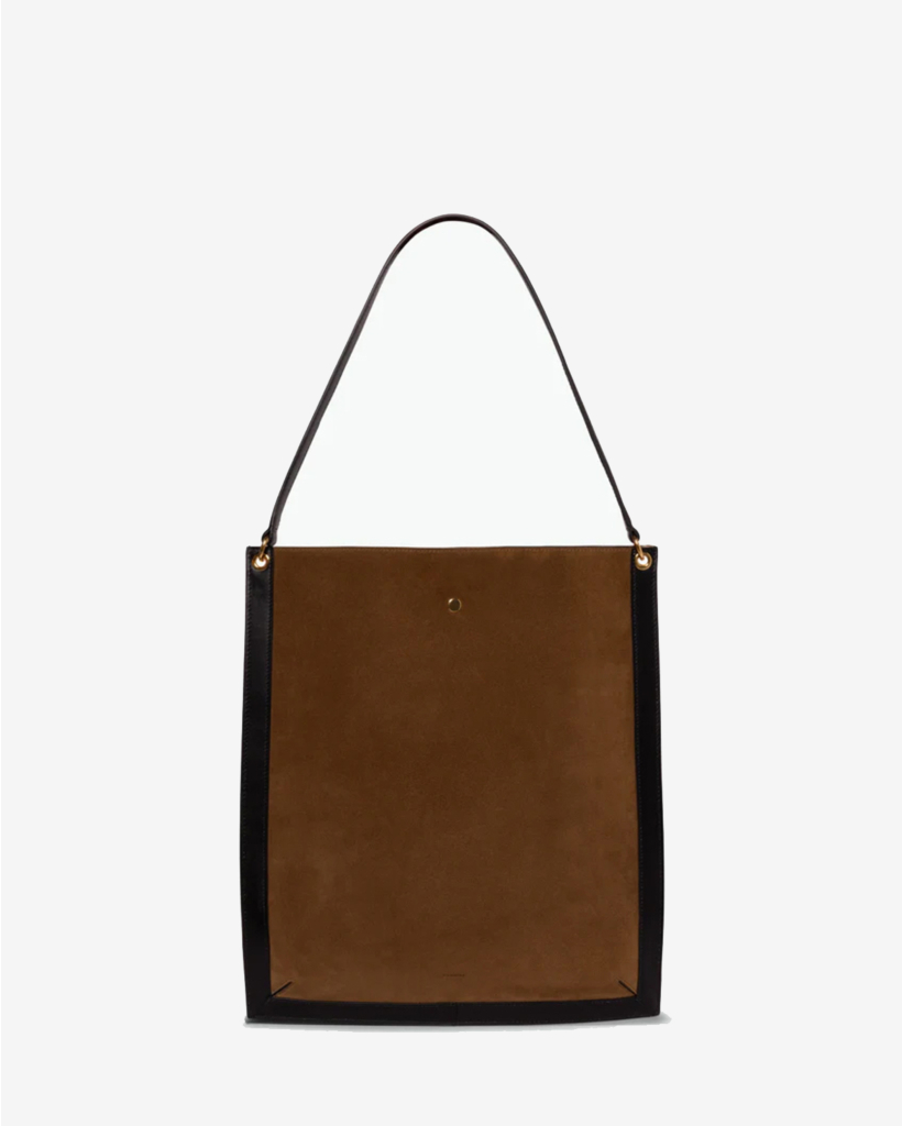 Penny Tote Tabbaco Suede / Black