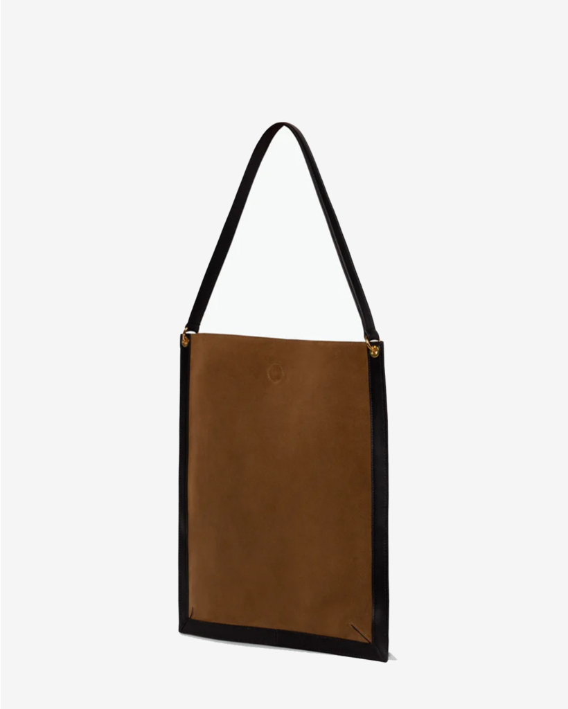 Penny Tote Tabbaco Suede / Black