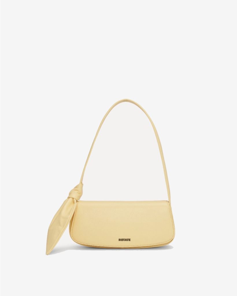 The Scarf Bag Geel Leer