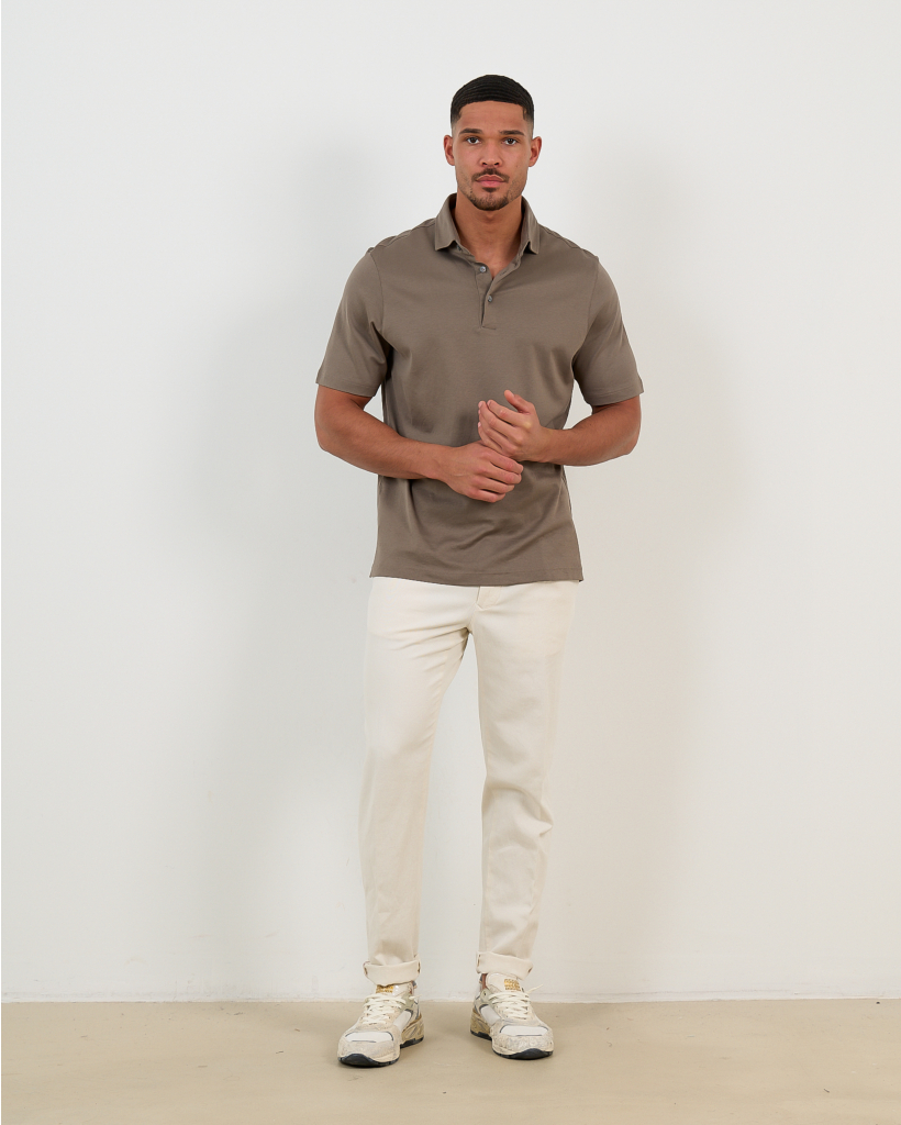 Gemerc Pique Polo Lang Taupe