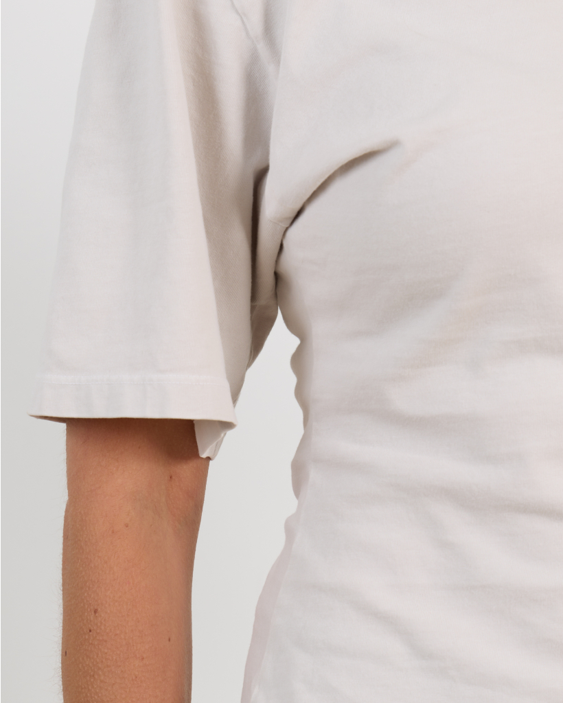 Storey T-shirt Korte Mouw Ronde Hals Off White