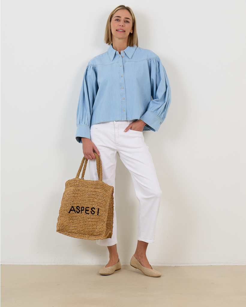 Elin Jeans Pure White Stone
