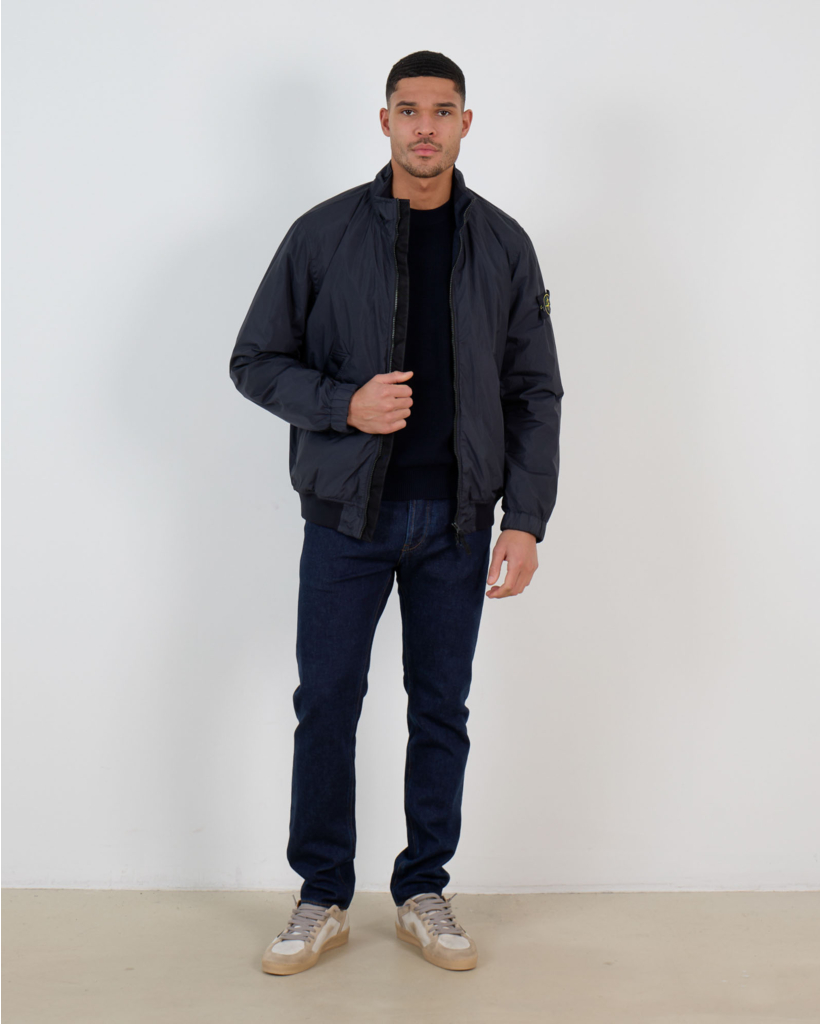 4100111 Crinkle Jacket Navy Blue