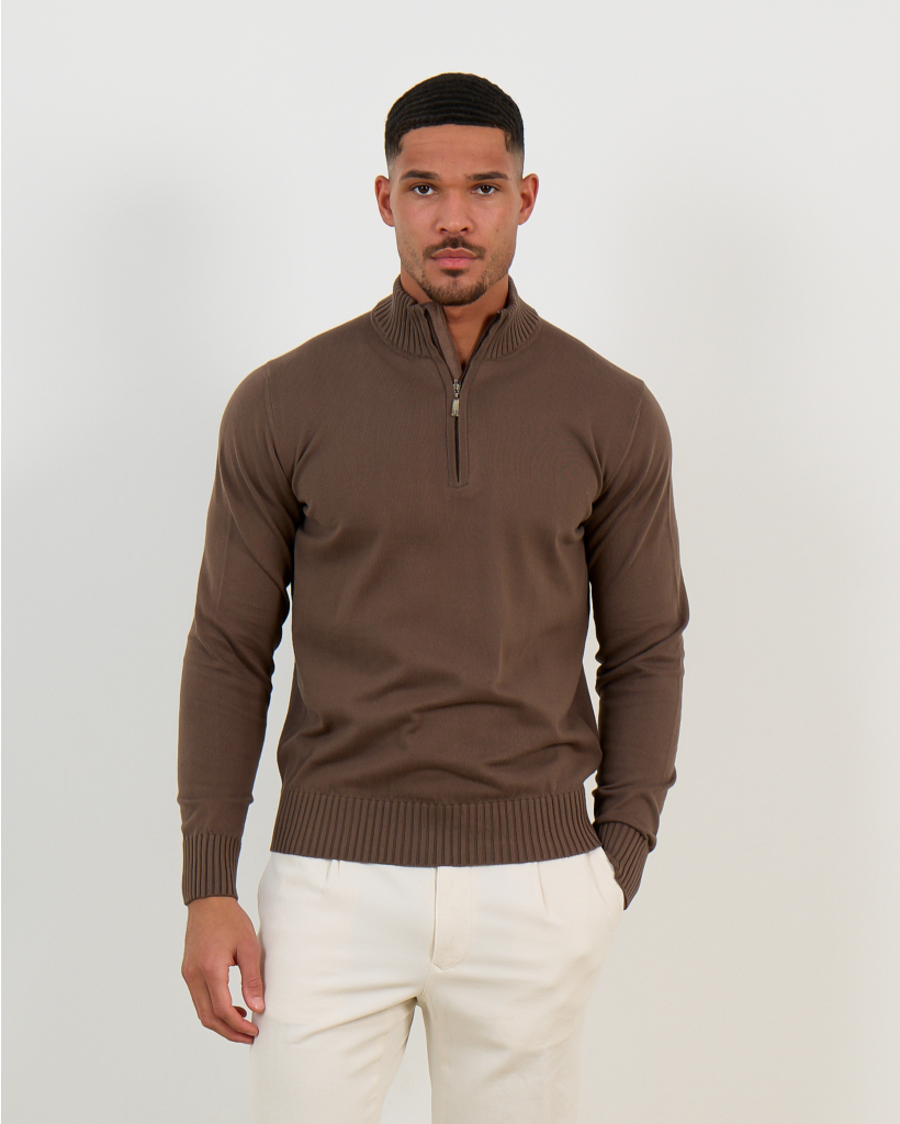 Zip Pullover Bruin