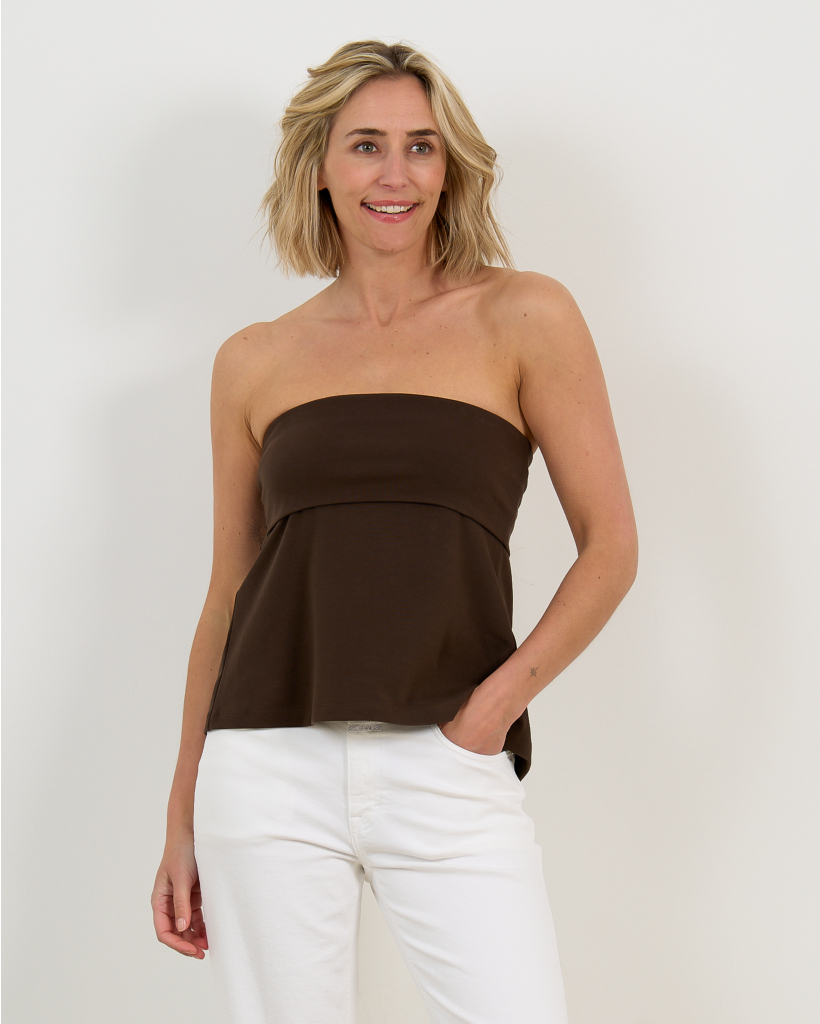 Strapless Top Chocolate