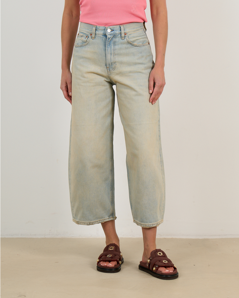 Cropped Roomy Jeans Greyser Blue