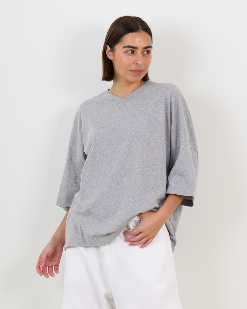 Harlow V-Hals T-Shirt Grijs
