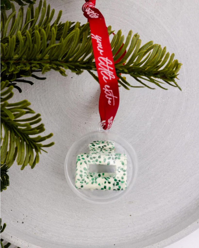 Hair Clip Christmas - Lib Olive Dott