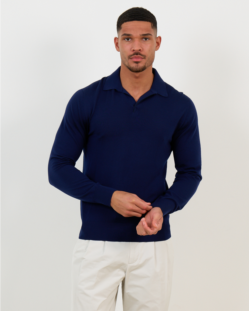 Pullover Polo Navy Blue