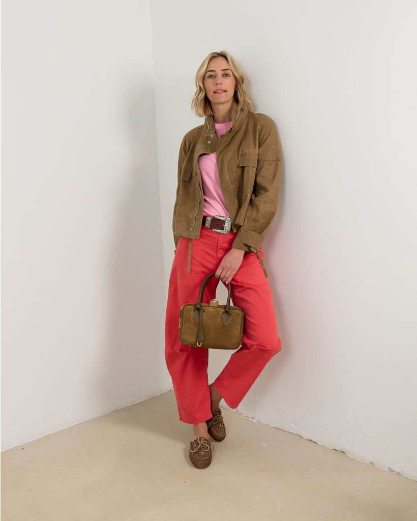 Shon Pantalon Vervaagd Rood