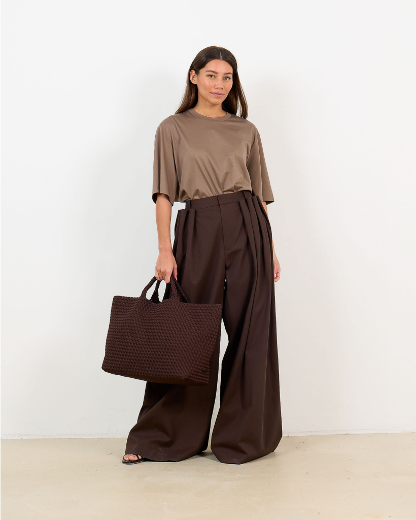 Pleated Pantalon Hickory Brown