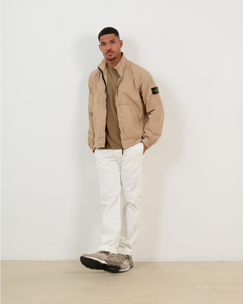 T-Shirt Korte Mouw Met Borstzak Bruin