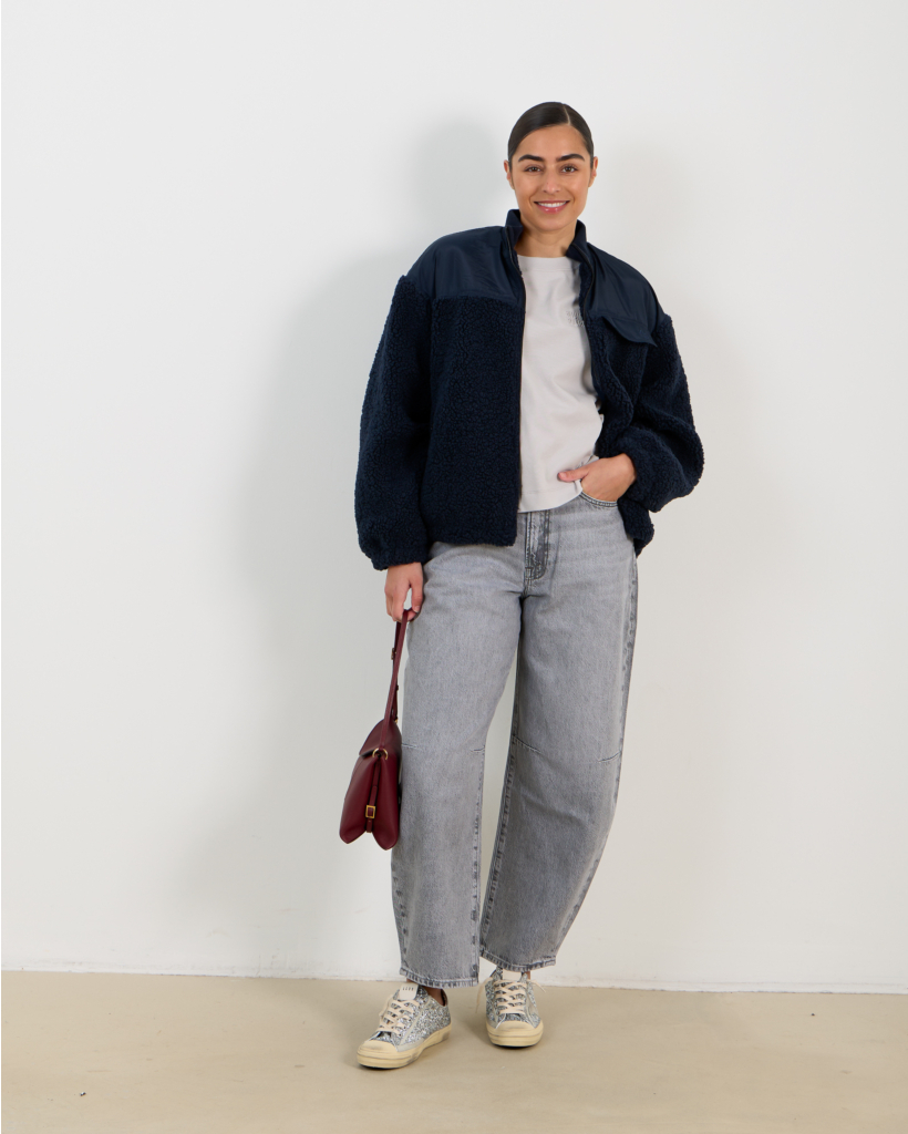 Jiana T-shirt Micro Chip Grey